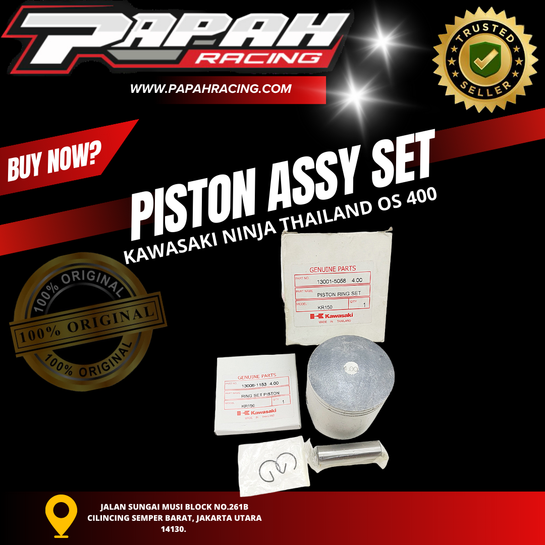 PISTON ASSY SET KAWASAKI NINJA THAILAND OS 400